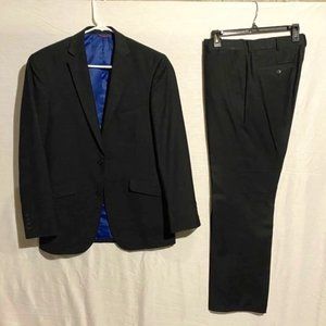 Billy London Men's 2-piece Black Suit (Jacket 36R)
